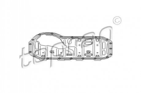 ПРОКЛАДКА ПОДДОНА МАСЛА (С ЗАЩИТОЙ) VW 1,9D 037115220B TOPRAN / HANS PRIES 100 714