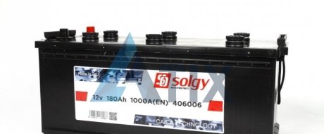 Аккумуляторная батарея 180Ah/1000A (514x218x218/+L) Solgy 406006