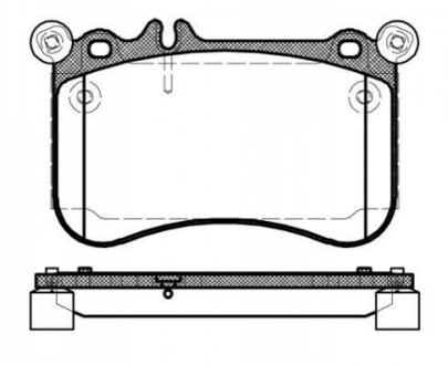 1465 00_колодки дисковые п. mb clscl c216 5.0 11> REMSA 1465.00