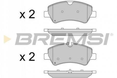 Тормозные колодки зад. Transit (V348) 12- (RWD) BREMSI BP3526