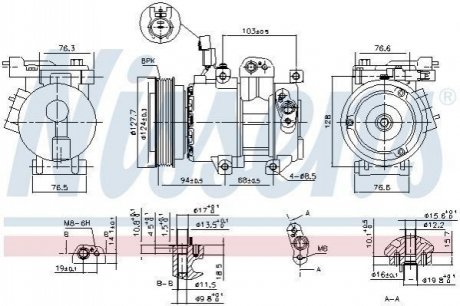 KOMPRESOR KLIMATYZACJI HYUNDAI szt. NISSENS 890621