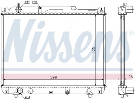 Радіатор охолодження NISSENS 64196A