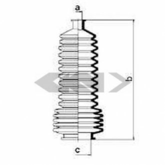 Пыльник рулевого механизма GKN (Lobro) 83828