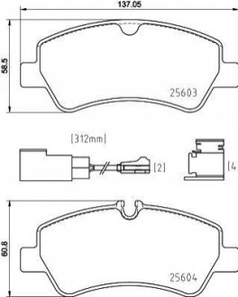 ГАЛЬМВН КОЛОДКИ ДИСКОВ BREMBO P24187