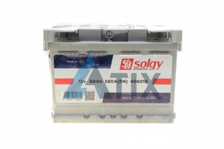 Стартерна батарея (акумулятор) Solgy 406018