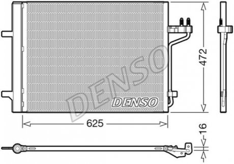 Радатор Кондицонера DENSO DCN10047