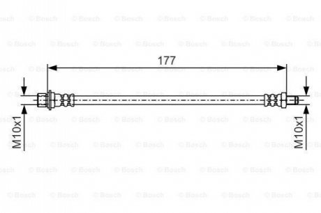 Тормозной шланг BOSCH 1 987 481 527