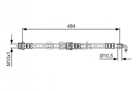 Тормозной шланг BOSCH 1 987 481 602