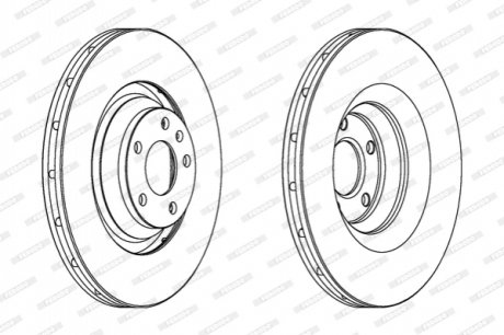 Диск гальмівний FERODO DDF1238C-1