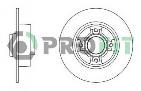 Тормозной диск PROFIT 5010-1369 (фото 1)
