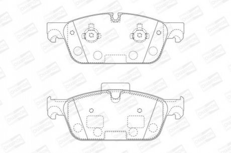 DB гальмівні колодки передн. M/GL-Class W166 12- CHAMPION 573448CH