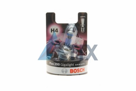 Лампа 12V 60/55W H4 Plus 200 Gigalight BOSCH 1987301144