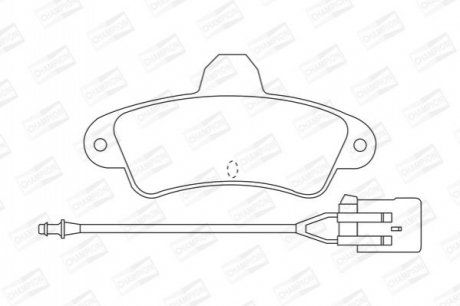 FORD гальмівні колодки задн. Mondeo I,II 93- CHAMPION 571755CH