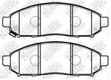 Колодки передние R51/D40 NiBK PN2517