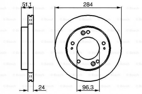 Тормозной диск BOSCH 0 986 479 020 (фото 1)