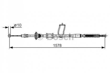 Clutch cables BOSCH 1 987 482 173