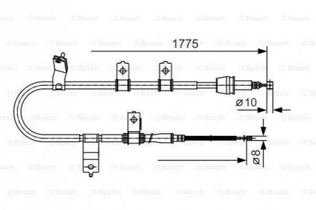 Clutch cables BOSCH 1 987 482 077 (фото 1)