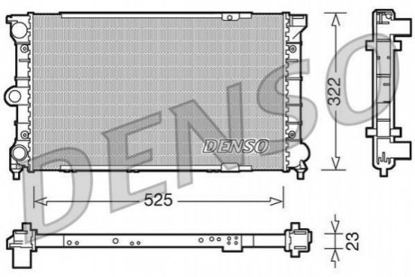 Радиатор. DENSO DRM32031