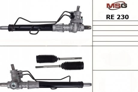 Рульова рейка з ГПК нова Renault Clio II 98-05, Renault Kangoo 97-07, Nissan Kubistar 03-08 MSG RE 230