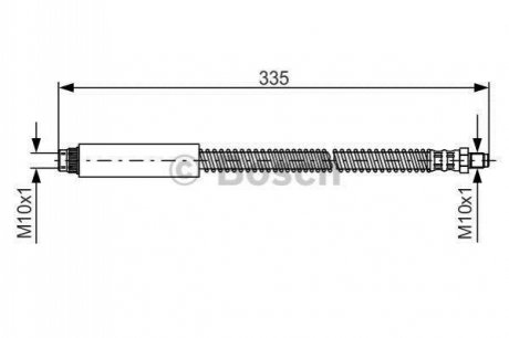 Шланг гальмівний BOSCH 1 987 476 078 (фото 1)