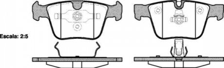 Колодки тормозные ЗАДН CL-SERIES CL63 AMG 5.5,6.0,6.2 06-,S-SERIES S63 AMG (W221),ML-SERIES ML63 AMG REMSA 1216.00