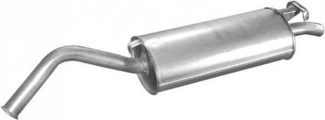 Глушитель задний (конечный, основной) для Audi A6 2.0 -8V. 2.4D SDN/kombi 91-94 94-96/100 POLMOSTROW 01.25 (фото 1)