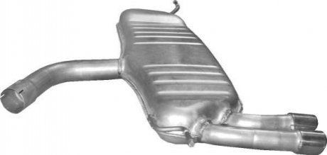 Глушитель задний (конечный, основной) для Audi A3 1.9/2.0 TDi TD 05/03-06/08 (3 doors) POLMOSTROW 01.108 (фото 1)