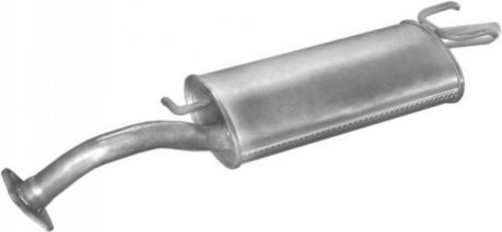 Глушитель задний (конечный, основной) для Toyota Corolla 1.3 1.6 1.3 -12V 05/83-05/87 POLMOSTROW 26.112 (фото 1)