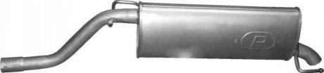 Глушитель задний (конечный, основной) для Fiat Grande Punto 1.3 MJTD 05-10 POLMOSTROW 07439 (фото 1)