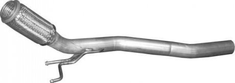 Труба коллекторная без катализатора для VW Golf V / Touran / Audi A3 06-10 POLMOSTROW 30627 (фото 1)