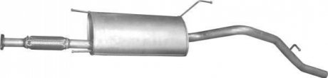 Глушитель задний (конечный, основной) для Daihatsu Terios 1.3 4X4 POLMOSTROW 0608