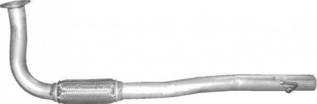 Труба глушитель приёмная для Punto I 1.7 Turbo Diesel 10/93-99 POLMOSTROW 0775 (фото 1)