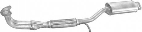Резонатор (передний глушитель) для Hyundai Pony 89-92 1,5 POLMOSTROW 10.22