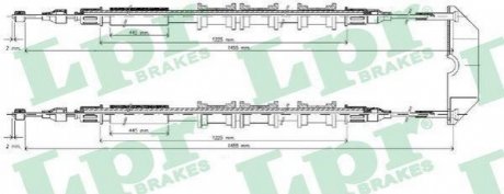 Трос ручного гальма LPR C0583B