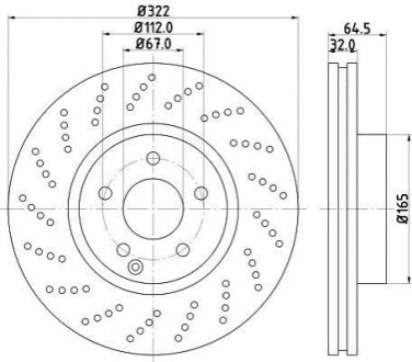 Тормозной диск HELLA 8DD 355 114-231