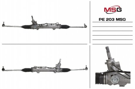 Рулевая рейка с ГУР новая PEUGEOT 206 98-09 TRW MSG PE 203
