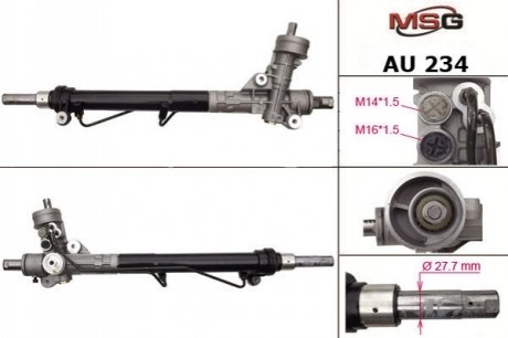 Рульова рейка з ГПК нова AUDI A4 (8E2, B6) 00-04,A4 Avant (8E5, B6) 01-04,A4 кабрио (8H7, B6, 8HE, MSG AU 234 (фото 1)