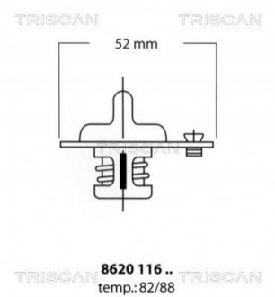 ТЕРМОСТАТ TRISCAN 8620 11688 (фото 1)