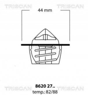 ТЕРМОСТАТ TRISCAN 8620 2782