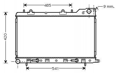 Радіатор охолодження SUBARU FORESTER (2002) 2.0 STARLINE SU2054
