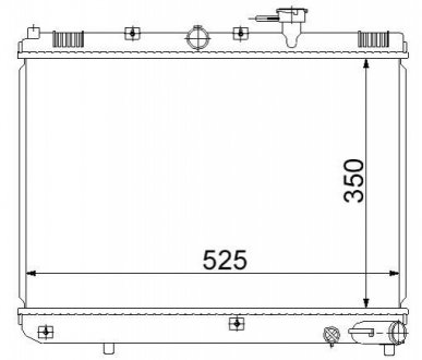 Радіатор охолодження KIA RIO (2000) 1.5 STARLINE KA2054