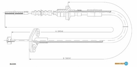 Тросик сцепления ADRIAUTO 06.0105