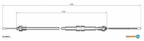 Трос ручного тормоза ADRIAUTO 41.0266.1