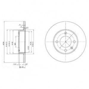 Тормозной диск Delphi BG2117