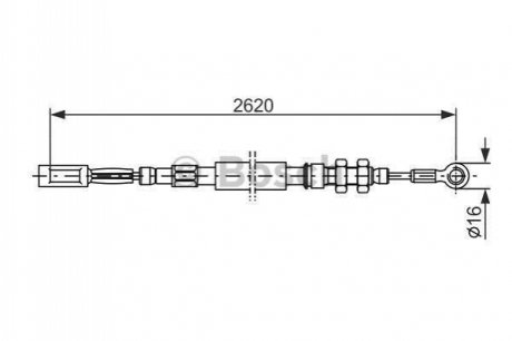 Clutch cables BOSCH 1 987 477 421 (фото 1)