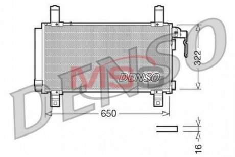 РАДИАТОР КОНДИЦИОНЕРА TOYOTA RAV 4 I (SXA1_) 2.0 4WD бензин 06.1994 - 06.2000 DENSO DCN44006