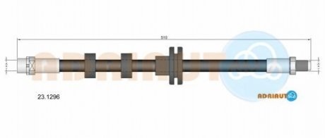 Шланг гальм. передн. RANGE ROVER III -12 ADRIAUTO 23.1296