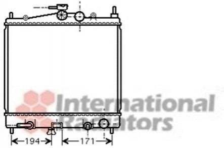 Радиатор охлаждения MICRA3/NOTE 12/4/6 AT 03- Van Wezel 13002248