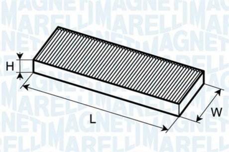 Фильтр, воздух во внутренном пространстве MAGNETI MARELLI 350203061860