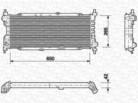 Радиатор Mondeo 96-2000 MAGNETI MARELLI 350213588000